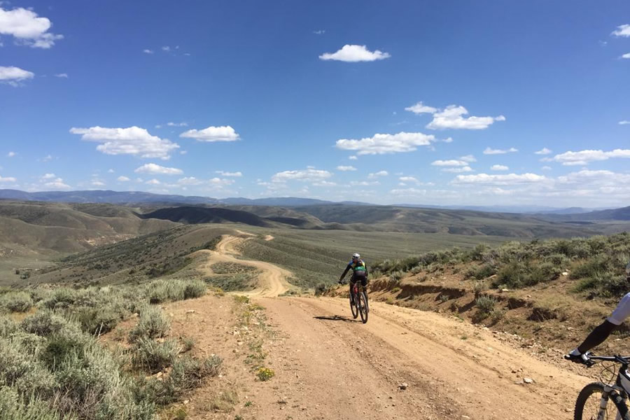 Mountain Biking near Baggs, Wyoming